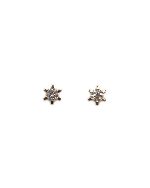 CHRISTOFFERSEN JEWELLERY CARLA ØRESTIKKER 14 KARAT GULD MED 2 X 0,20 CARAT BRILLANT – 3000168