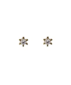 CHRISTOFFERSEN JEWELLERY CARLA ØRESTIKKER 14 KARAT GULD MED 2 X 0,15 CARAT BRILLANT – 3000145