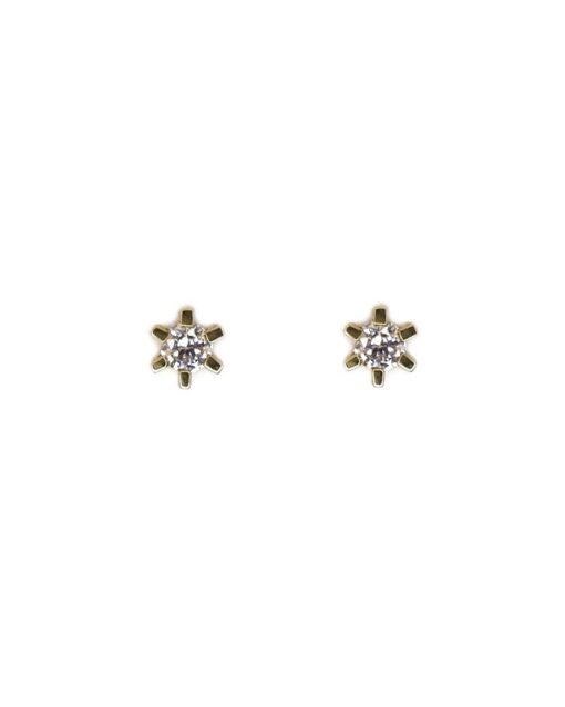 CHRISTOFFERSEN JEWELLERY CARLA ØRESTIKKER 14 KARAT GULD MED 2 X 0,15 CARAT BRILLANT – 3000145