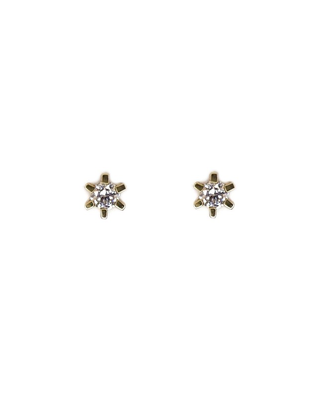 CHRISTOFFERSEN JEWELLERY CARLA ØRESTIKKER 14 KARAT GULD MED 2 X 0,15 CARAT BRILLANT – 3000145