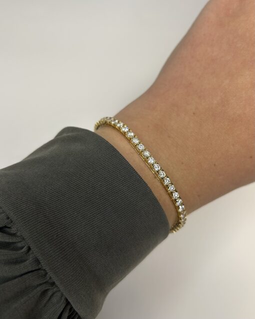CHRISTOFFERSEN JEWELLERY TENNISARMBÅND 14 KARAT GULD MED 5,31 CARAT BRILLANTER - 9000016 - Image 2