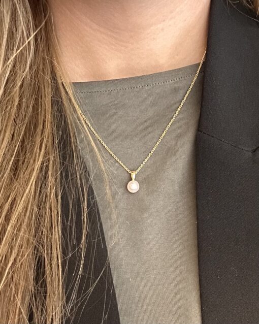 CHRISTOFFERSEN JEWELLERY FERSKVANDSPERLE VEDHÆNG 8 KARAT GULD – 4001528-3 - Image 3