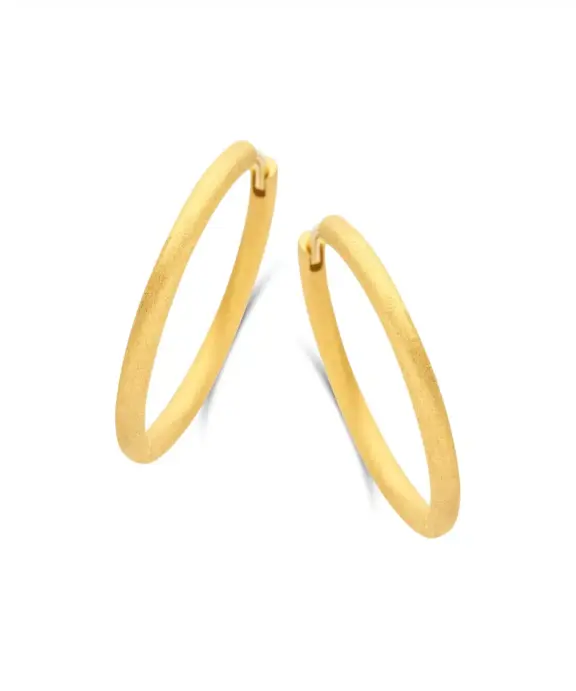 SPIRIT ICONS ‘BALANCE’ HOOP 25 MM RUSTIC FORGYLDT - 42482