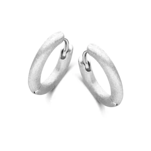 SPIRIT ICONS ‘BALANCE’ HOOP 12 MM RUSTIC SØLV - 42461