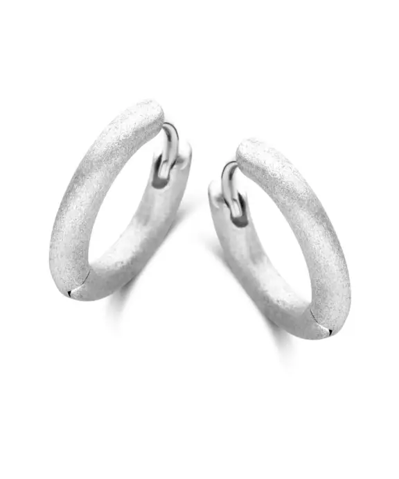 SPIRIT ICONS ‘BALANCE’ HOOP 12 MM RUSTIC SØLV - 42461