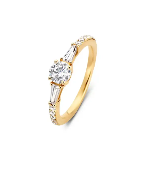 SPIRIT ICONS ‘IMPERIAL’ RING SØLV FORGYLDT MED STENE - X51302