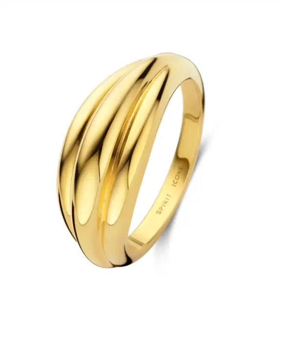 SPIRIT ICONS ‘EMELDA’ RING SØLV FORGYLDT- 51442