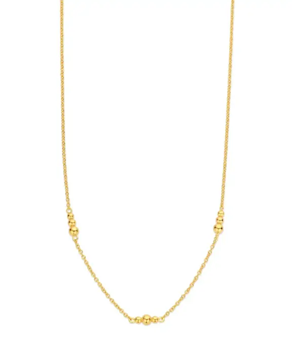 SPIRIT ICONS ‘REGITZE’ HALSKÆDE SØLV FORGYLDT - 11352-45