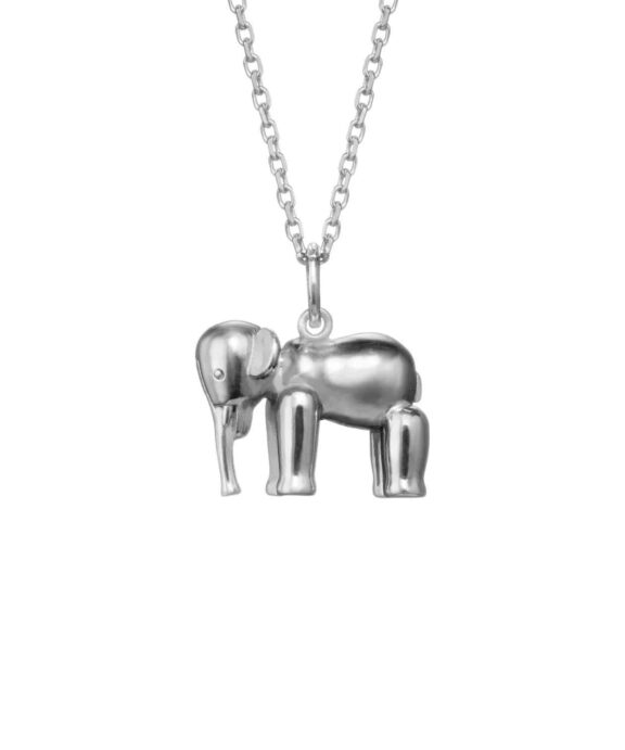 KAY BOJESEN JEWELRY ELEFANT HALSKÆDE SØLV MED KÆDE - KBJ-5