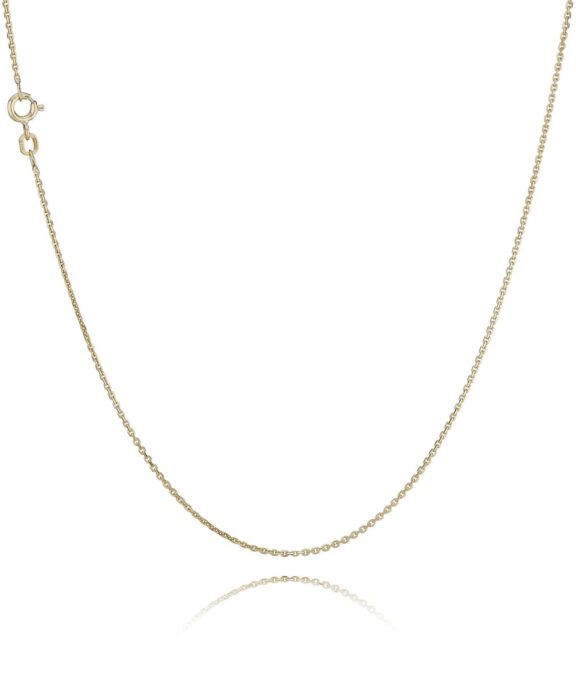 KAY BOJESEN JEWELRY HALSKÆDE FORGYLDT SØLV ANKER FACET DIAMOND CUT - KBJ-10