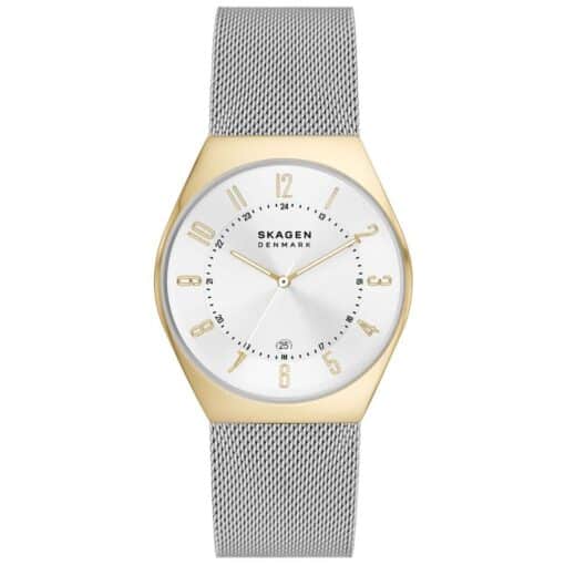 SKAGEN GRENEN UR HERRE 2 FARVET MED MESH LÆNKE - SKW6816