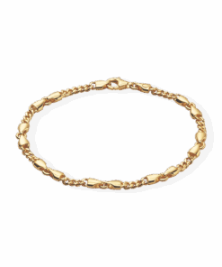 CAMILLE BRINCH SMALL CB ARMBÅND FORGYLDT SØLV 17 CM - LCBA-FG-17