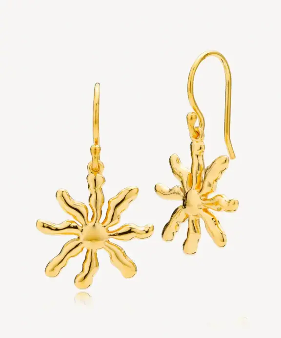 IZABEL CAMILLE CORNELIA SØLV FORGYLDT ØRERINGE - A1886GS