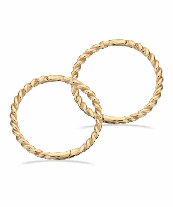 SCROUPLES CLIP-CREOLER 8 KARAT SNOET MED KNÆK - 117593