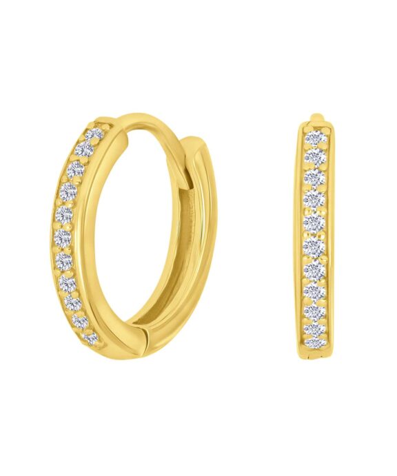 SIERSBØL CREOLER MED KNÆK I SØLV FORGYLDT 14 MM - 30265025900