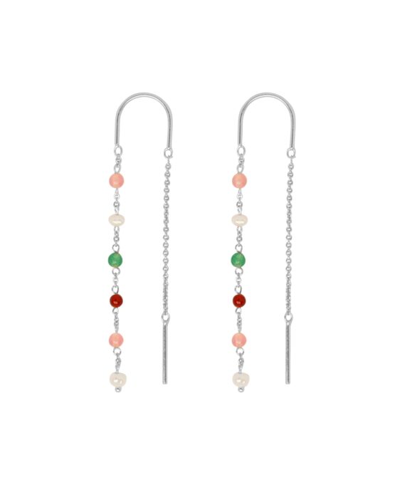BYBIEHL SCARLETT EARHANGERS COLORS I SØLV - 4-3402M-R