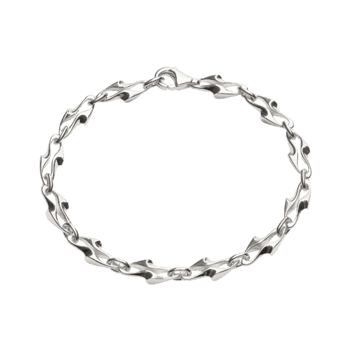CAMILLE BRINCH BLAZING FLAMES ARMBÅND SØLV 16 CM - BLFLB-16