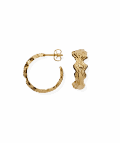 CAMILLE BRINCH BLURRY LAYERS HOOPS FORGYLDT SØLV - BLAHO-FG
