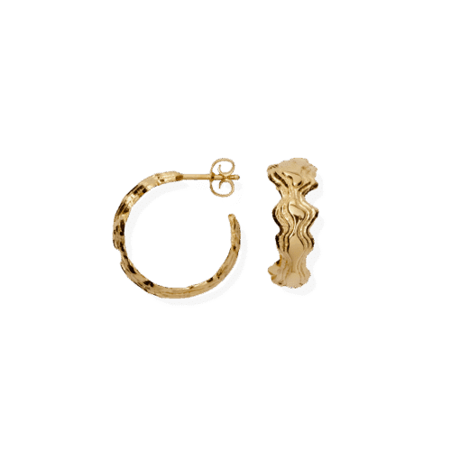 CAMILLE BRINCH BLURRY LAYERS HOOPS FORGYLDT SØLV - BLAHO-FG