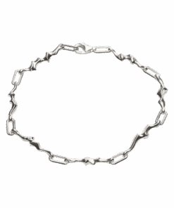 CAMILLE BRINCH BURNING FLAMES ARMBÅND I SØLV 18 CM - BFLB-18