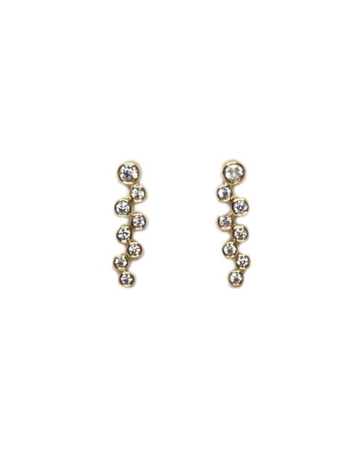 CHRISTOFFERSEN JEWELLERY ØRESTIKKER 8 KARAT GULD MED ZIRKONIA – 3071256-3