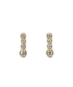 CHRISTOFFERSEN JEWELLERY ØRESTIKKER 8 KARAT GULD MED ZIRKONIA – 3071258-3