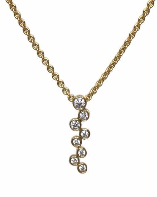 CHRISTOFFERSEN JEWELLERY VEDHÆNG 8 KARAT GULD MED ZIRKONIA - 4071256-3