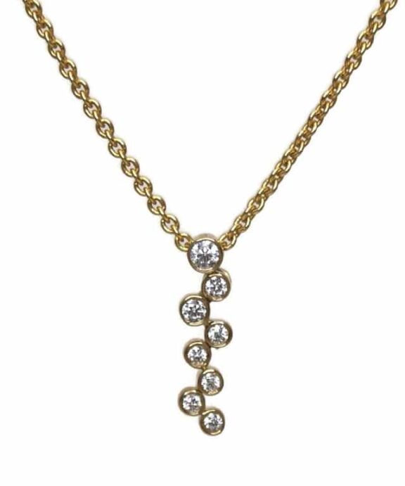 CHRISTOFFERSEN JEWELLERY VEDHÆNG 8 KARAT GULD MED ZIRKONIA - 4071256-3