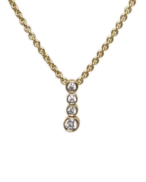 CHRISTOFFERSEN JEWELLERY VEDHÆNG 8 KARAT GULD MED ZIRKONIA - 4071258-3