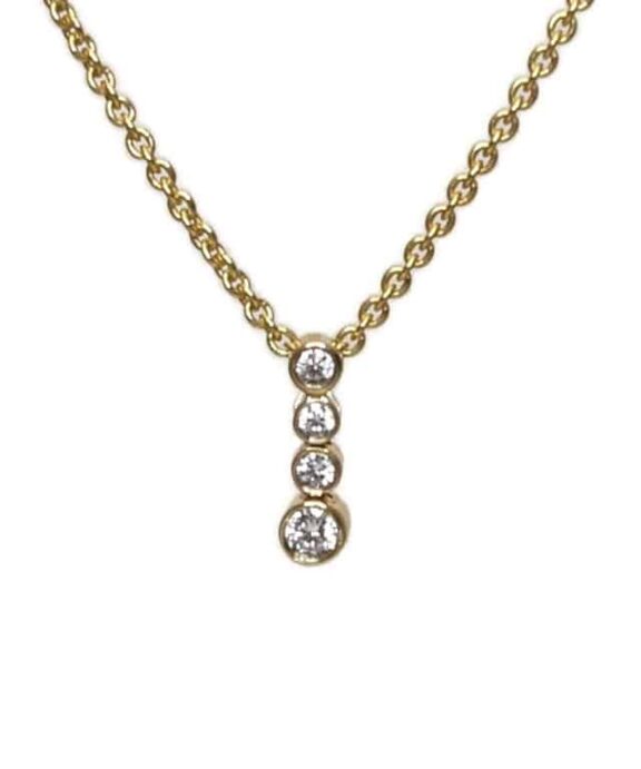 CHRISTOFFERSEN JEWELLERY VEDHÆNG 8 KARAT GULD MED ZIRKONIA - 4071258-3