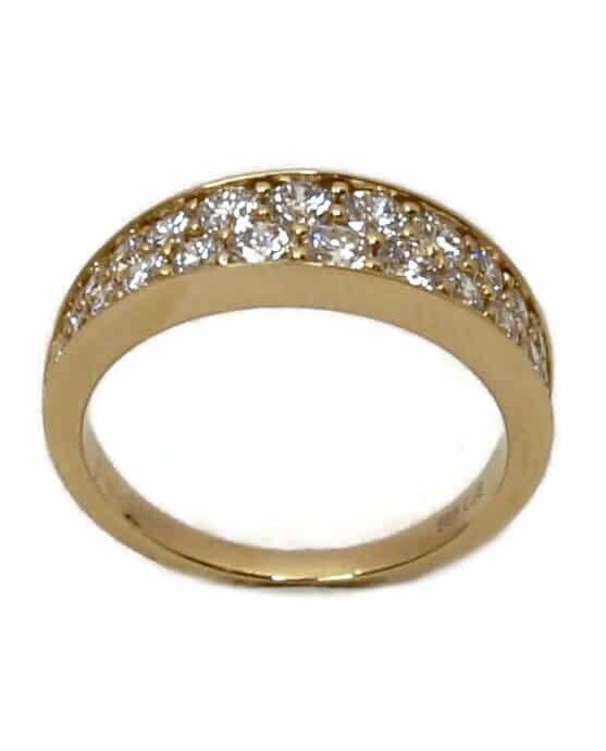 CHRISTOFFERSEN JEWELLERY PAVERET RING 14 KARAT GULD MED 1,22 CARAT BRILLANTER – 5071270