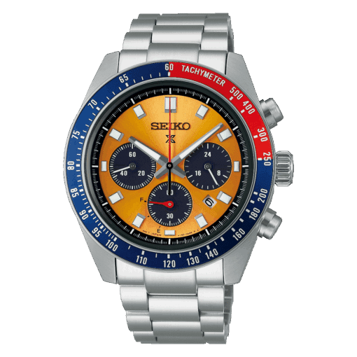 SEIKO PROSPEX SOLAR UR HERRE MED ORANGE SKIVE - SSC947P1