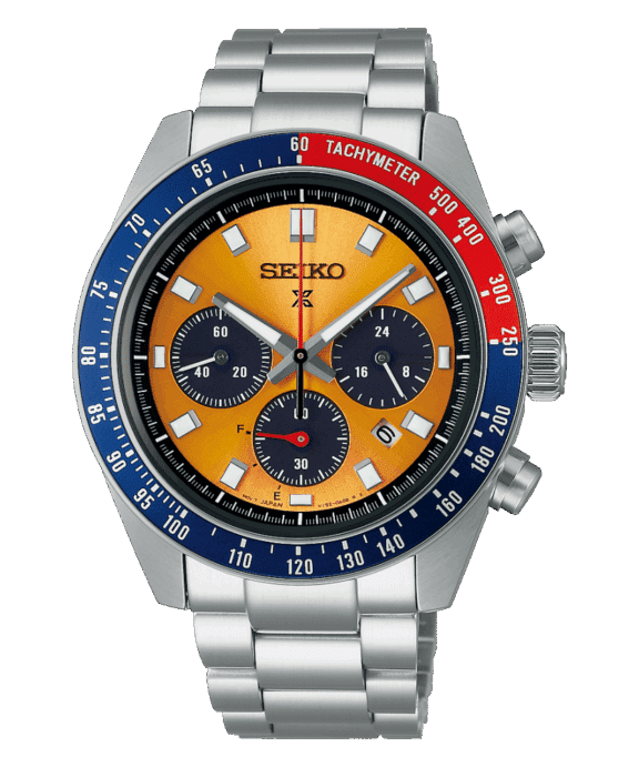 SEIKO PROSPEX SOLAR UR HERRE MED ORANGE SKIVE - SSC947P1