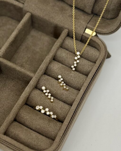 CHRISTOFFERSEN JEWELLERY ØRESTIKKER 8 KARAT GULD MED ZIRKONIA – 3071256-3 - Billede 2