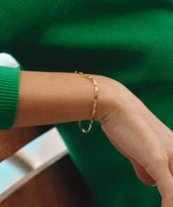 CAMILLE BRINCH LARGE ESSENTIA ARMBÅND FORGYLDT SØLV - LEB-FG-18