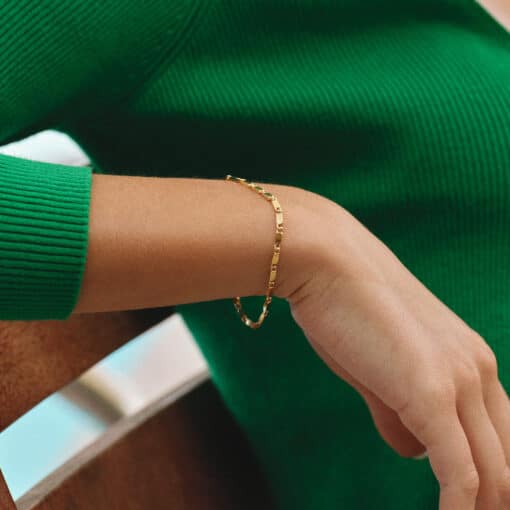 CAMILLE BRINCH LARGE ESSENTIA ARMBÅND FORGYLDT SØLV - LEB-FG-18