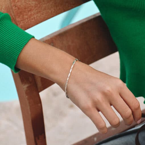CAMILLE BRINCH LARGE ESSENTIA ARMBÅND SØLV - LEB-18