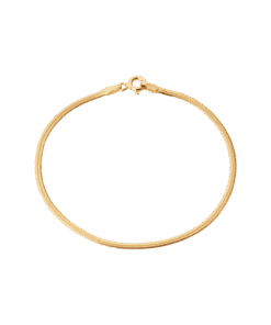 CAMILLE BRINCH SMALL ESSENTIA SNAKE ARMBÅND FORGYLDT SØLV - SESB-FG-18