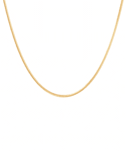 CAMILLE BRINCH SMALL ESSENTIA SNAKE HALSKÆDE FORGYLDT SØLV - SESN-FG-45