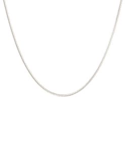 CAMILLE BRINCH SMALL ESSENTIA SNAKE HALSKÆDE SØLV - SESN-45