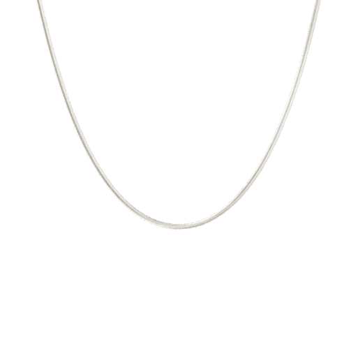 CAMILLE BRINCH SMALL ESSENTIA SNAKE HALSKÆDE SØLV - SESN-45