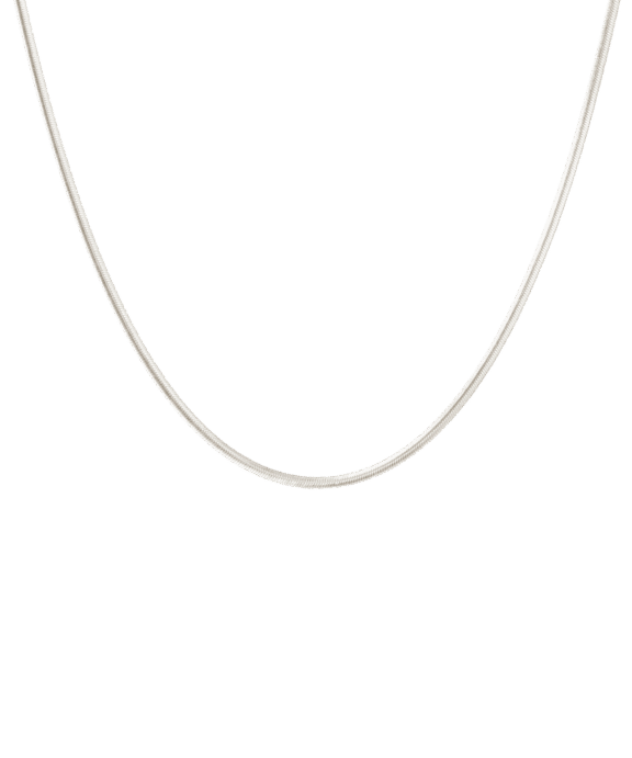 CAMILLE BRINCH SMALL ESSENTIA SNAKE HALSKÆDE SØLV - SESN-45