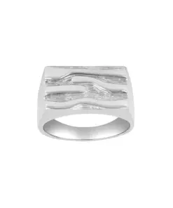 NORDAHL ANDERSEN SØLV HERRE RING MED MØNSTER - 19250020956