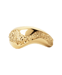 CAMILLE BRINCH CURVY ESSENTIA RING FORGYLDT SØLV - CER-FG