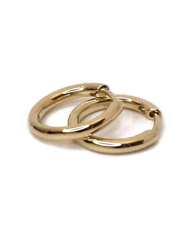 CHRISTOFFERSEN JEWELLERY RUND KNÆK CREOL 8 KARAT GULD - 3700046-3 - Billede 2