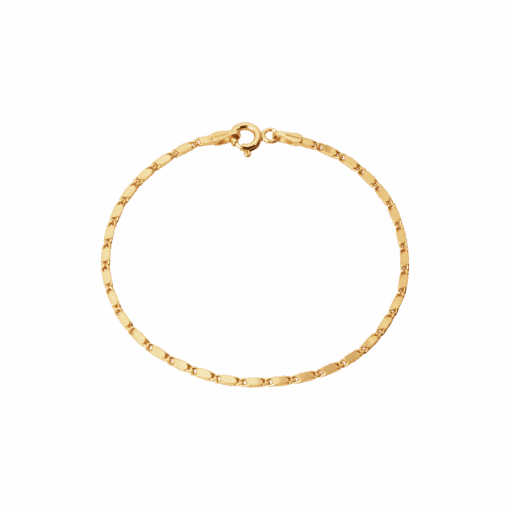 CAMILLE BRINCH SMALL ESSENTIA ARMBÅND FORGYLDT SØLV 19 CM - SEB-FG-19