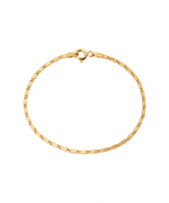 CAMILLE BRINCH SMALL ESSENTIA ARMBÅND I FORGYLDT SØLV PÅ 17 CM - SEB-FG-17