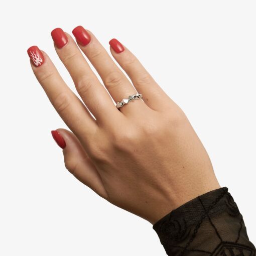CAMILLE BRINCH SMALL PHOENIX FLAMES RING I SØLV - SPFLR - Billede 2