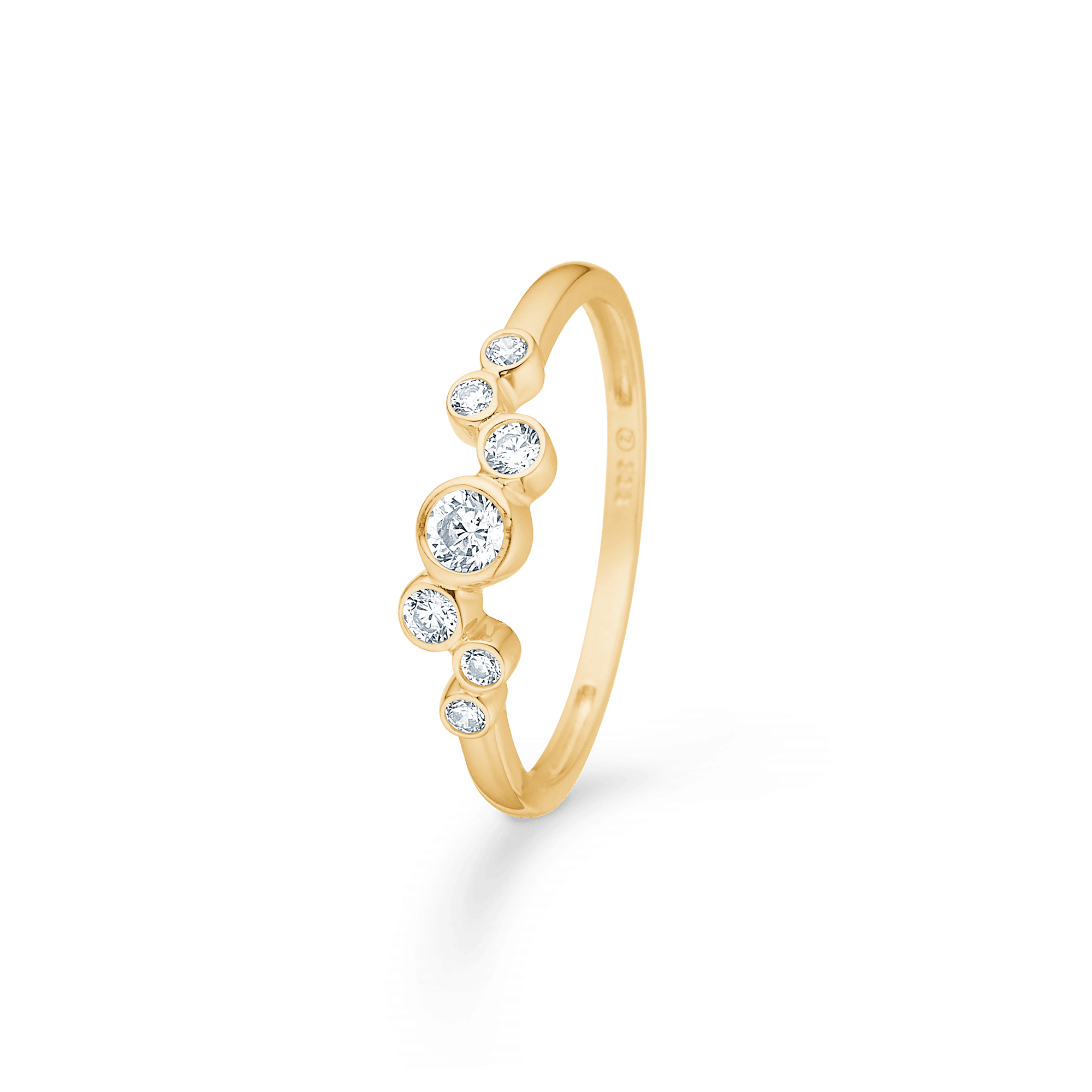 MADS Z LUCY RING I 8 KARAT GULD MED ZIRKONIA - 3347035