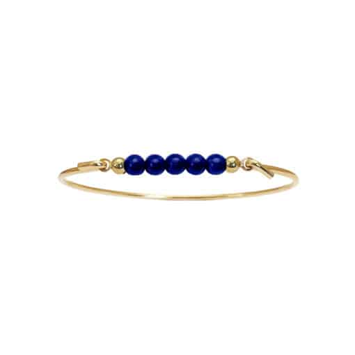 HEIRING MULTI TOP TIL ARMRING I FORGYLDT SØLV MED LAPIS - 53-4-24FG - Billede 3
